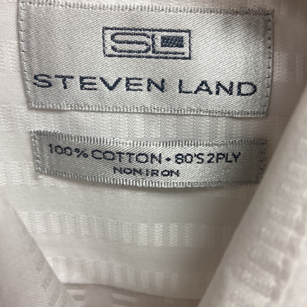 Steven Land very fashionable men shirt Size 16 - Picture 6 of 7